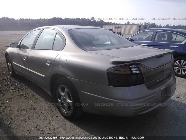 1G2HX52K34U186601 - 2004 PONTIAC BONNEVILLE SE TAN photo 3