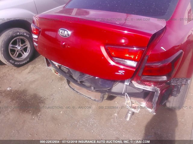 3KPA24AB9JE047705 - 2018 KIA RIO LX/S RED photo 6