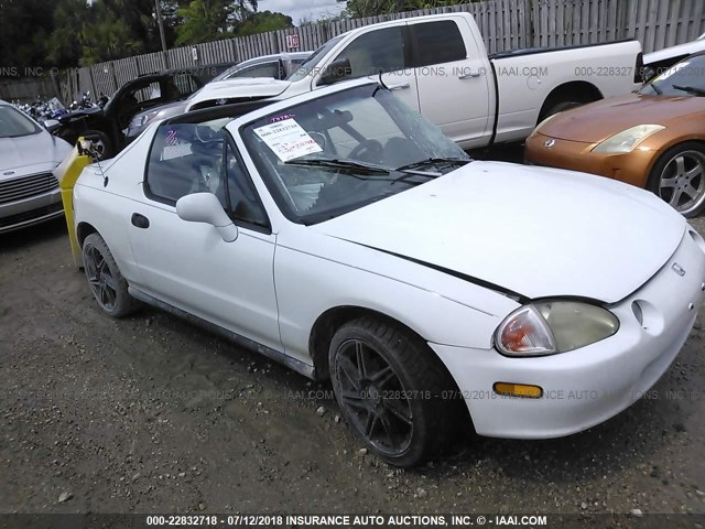 JHMEG1245SS001612 - 1995 HONDA CIVIC DEL SOL S WHITE photo 1