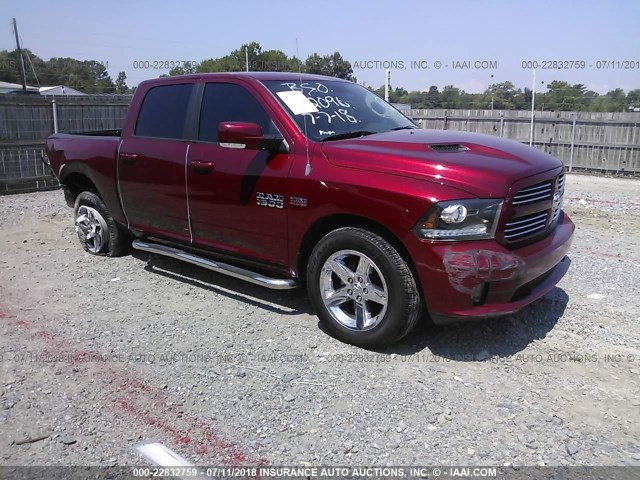 1C6RR6MT0ES102096 - 2014 RAM 1500 SPORT RED photo 1