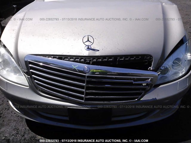 WDDNG86X97A104985 - 2007 MERCEDES-BENZ S 550 4MATIC SILVER photo 6