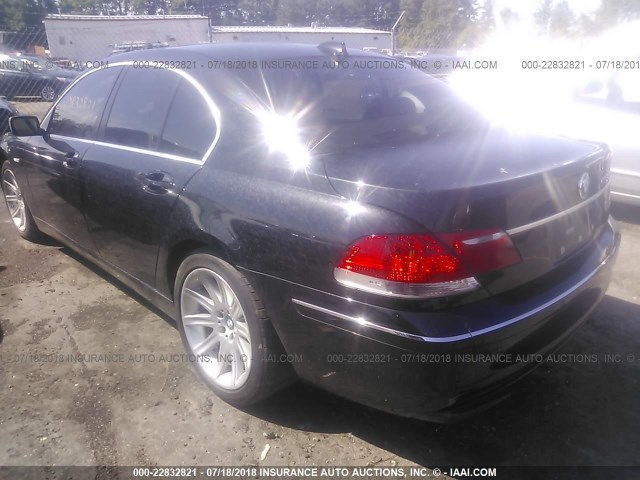 WBAHL83576DT06322 - 2006 BMW 750 I BLACK photo 3