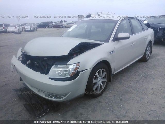 1FAHP24W68G122279 - 2008 FORD TAURUS SEL BEIGE photo 2