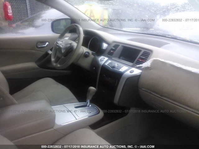 JN8AZ18U59W026650 - 2009 NISSAN MURANO S/SL WHITE photo 5