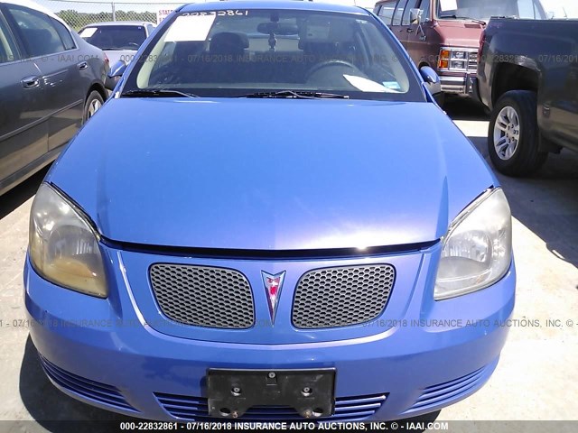 1G2AL18F887214610 - 2008 PONTIAC G5 BLUE photo 6