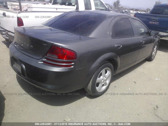 1B3EL46JX5N671014 - 2005 DODGE STRATUS SXT GRAY photo 4