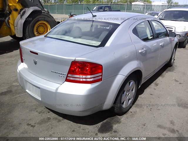 1B3CC4FB2AN193942 - 2010 DODGE AVENGER SXT SILVER photo 4