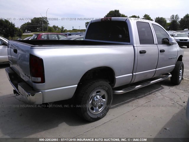 1D7KS28C06J233768 - 2006 DODGE RAM 2500 ST/SLT SILVER photo 4