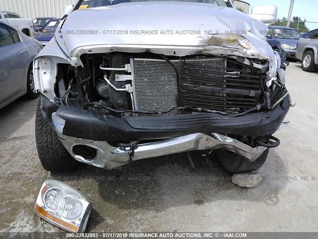 1D7KS28C06J233768 - 2006 DODGE RAM 2500 ST/SLT 银色 照片 6