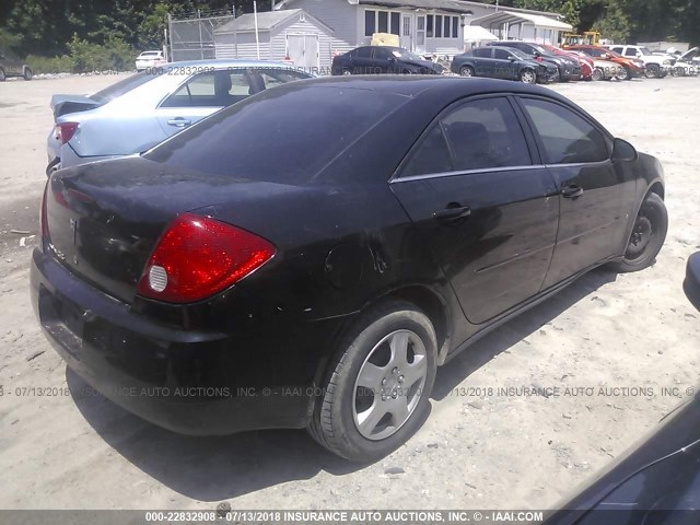 1G2ZF55B564212833 - 2006 PONTIAC G6 SE BLACK photo 4