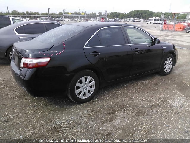 4T1BB46K19U066836 - 2009 TOYOTA CAMRY HYBRID BLACK photo 4