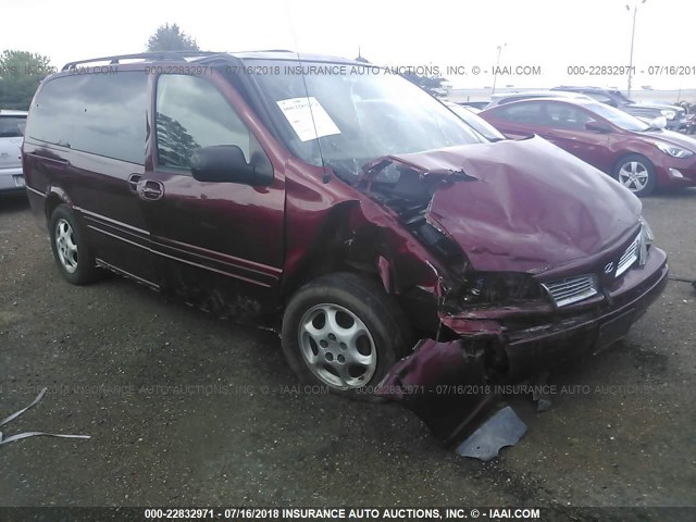 1GHDX03EX2D282562 - 2002 OLDSMOBILE SILHOUETTE BURGUNDY photo 1