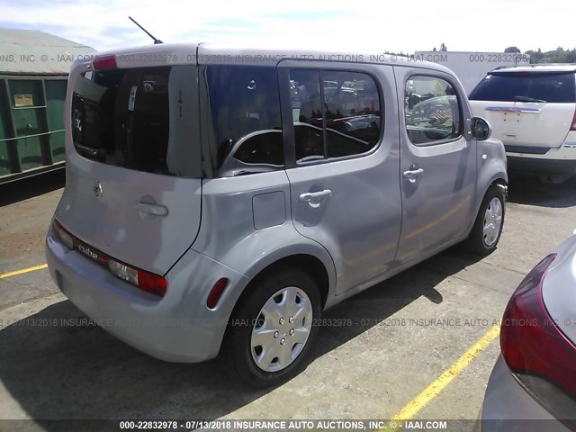 JN8AZ28R19T115151 - 2009 NISSAN CUBE S/SL GRAY photo 4