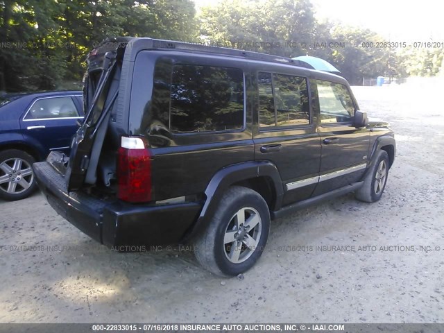 1J8HG48K26C364884 - 2006 JEEP COMMANDER 黑色 照片 4