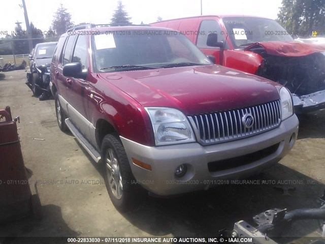 4M2ZU86W34ZJ39069 - 2004 MERCURY MOUNTAINEER  RED photo 1