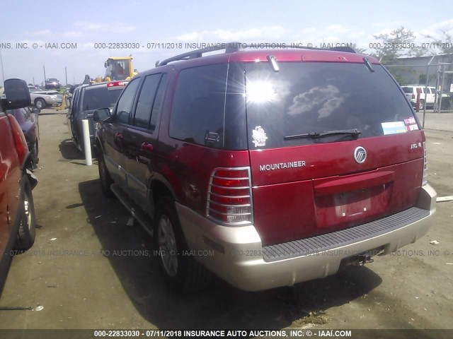 4M2ZU86W34ZJ39069 - 2004 MERCURY MOUNTAINEER  RED photo 3