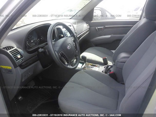 5XYZGDAB3CG114874 - 2012 HYUNDAI SANTA FE GLS SILVER photo 5