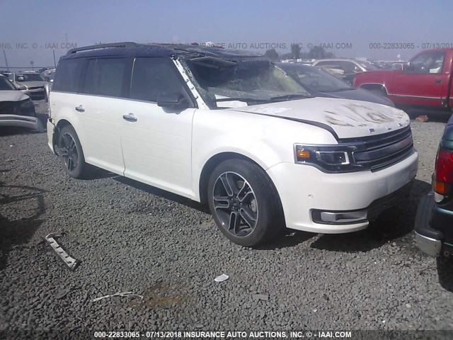 2FMGK5D81DBD37976 - 2013 FORD FLEX LIMITED WHITE photo 1