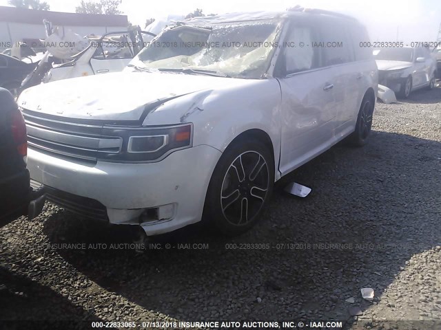 2FMGK5D81DBD37976 - 2013 FORD FLEX LIMITED WHITE photo 2