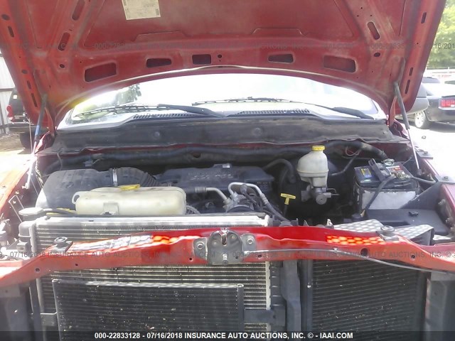 3D7KA28DX4G246554 - 2004 DODGE RAM 2500 ST/SLT 红色 照片 10