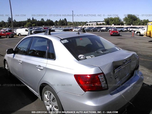 JF1GE616X9H517316 - 2009 SUBARU IMPREZA 2.5I SILVER photo 3