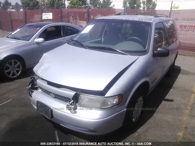 4N2DN1111VD845002 - 1997 NISSAN QUEST XE/GXE SILVER photo 2