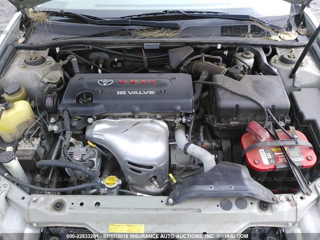 JTDBE30K530202236 - 2003 TOYOTA CAMRY LE/XLE SILVER photo 10
