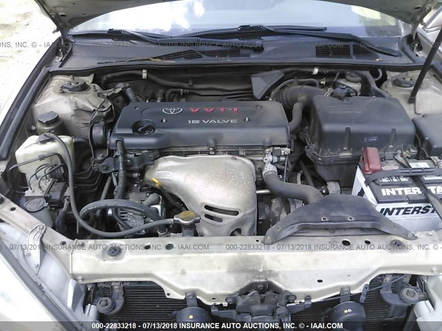 4T1BE32K12U626903 - 2002 TOYOTA CAMRY LE/XLE/SE 棕色 照片 10