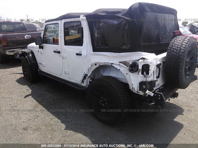 1C4BJWEG8DL564594 - 2013 JEEP WRANGLER UNLIMITE SAHARA WHITE photo 3