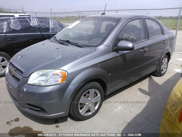 KL1TD56EX9B323899 - 2009 CHEVROLET AVEO LS/LT 银色 照片 2