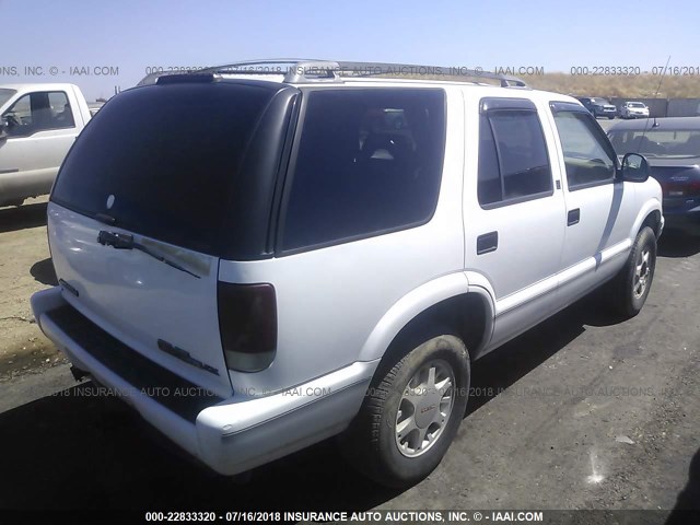 1GKDT13W3S2551243 - 1995 GMC JIMMY Beyaz fotoğraf 4