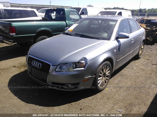 WAUDF78EX6A115536 - 2006 AUDI A4 2.0T QUATTRO SILVER photo 2