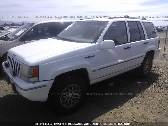 1J4GZ78Y1SC720975 - 1995 JEEP GRAND CHEROKEE LIMITED/ORVIS WHITE photo 2