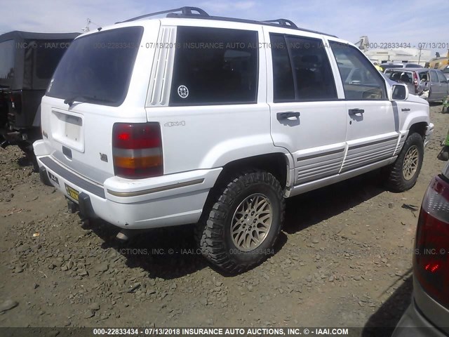 1J4GZ78Y1SC720975 - 1995 JEEP GRAND CHEROKEE LIMITED/ORVIS WHITE photo 4