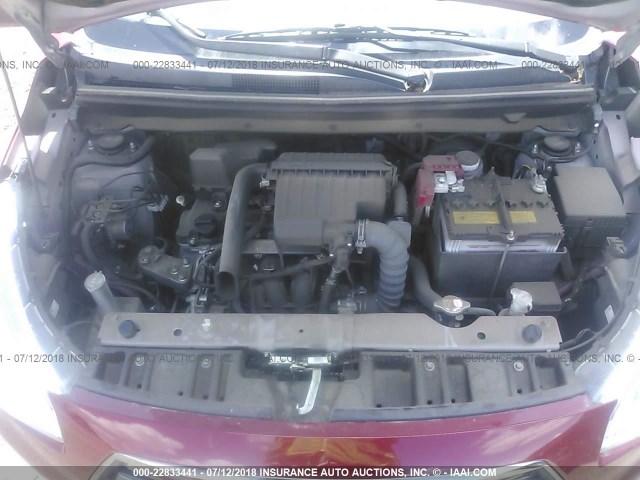 ML32F4FJ5HH002194 - 2017 MITSUBISHI MIRAGE G4 SE RED photo 10