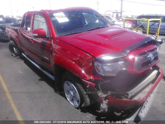 3TMMU4FN2DM052068 - 2013 TOYOTA TACOMA DOUBLE CAB LONG BED RED photo 1