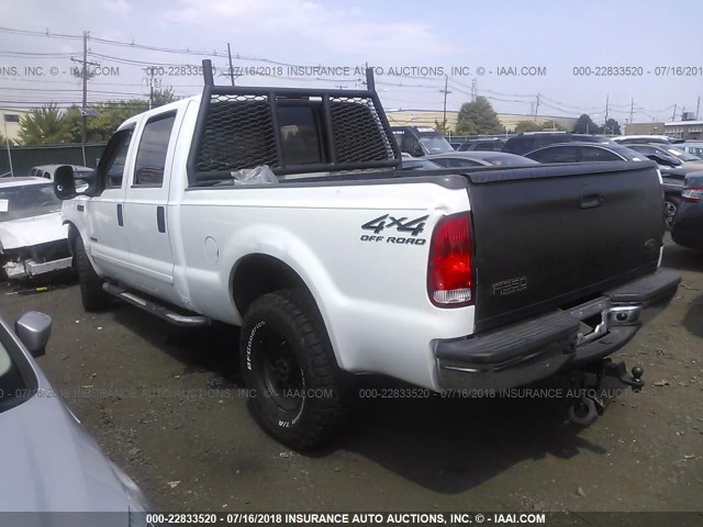 1FTSW31F31ED88678 - 2001 FORD F350 SRW SUPER DUTY WHITE photo 3