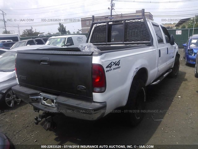 1FTSW31F31ED88678 - 2001 FORD F350 SRW SUPER DUTY WHITE photo 4