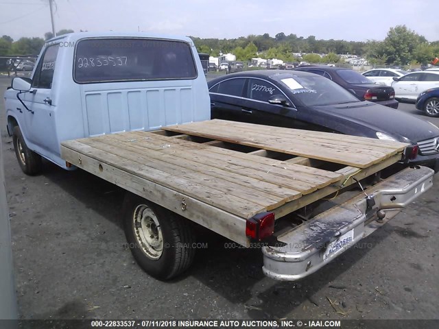 2FTCF10E5BCA91811 - 1981 FORD F100 BLUE photo 3