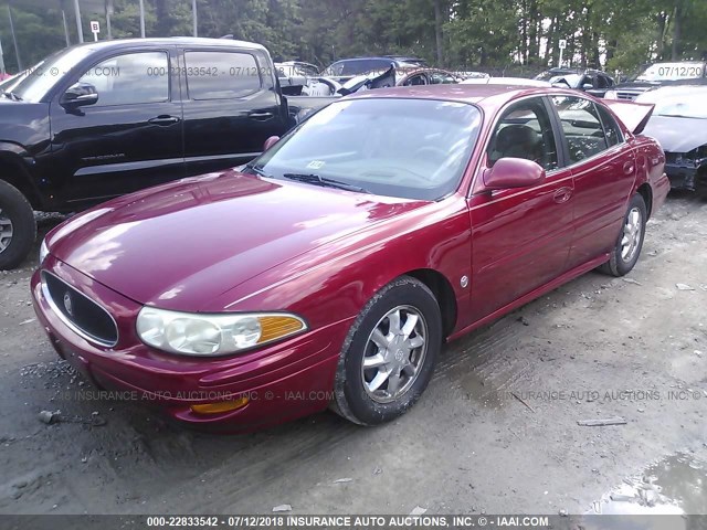 1G4HR54K43U262713 - 2003 BUICK LESABRE LIMITED RED photo 2