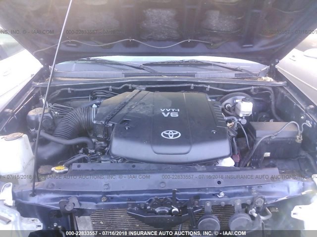 5TFJU4GN4DX049202 - 2013 TOYOTA TACOMA DOUBLE CAB PRERUNNER BLUE photo 10