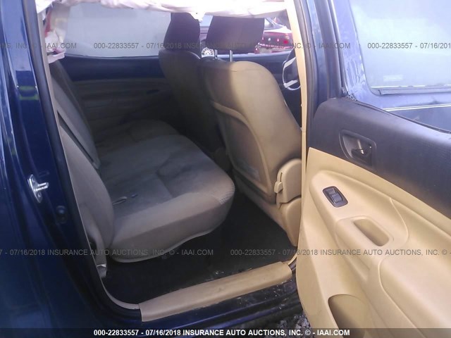5TFJU4GN4DX049202 - 2013 TOYOTA TACOMA DOUBLE CAB PRERUNNER BLUE photo 8