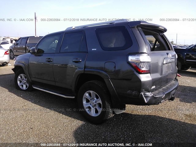 JTEZU5JR8H5159686 - 2017 TOYOTA 4RUNNER SR5/LIMITED/SR5 PREMIUM GRAY photo 3