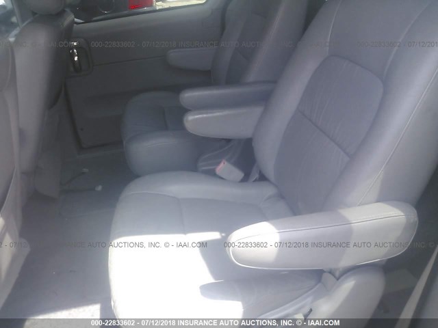 KNDUP131546550594 - 2004 KIA SEDONA EX/LX GRAY photo 8