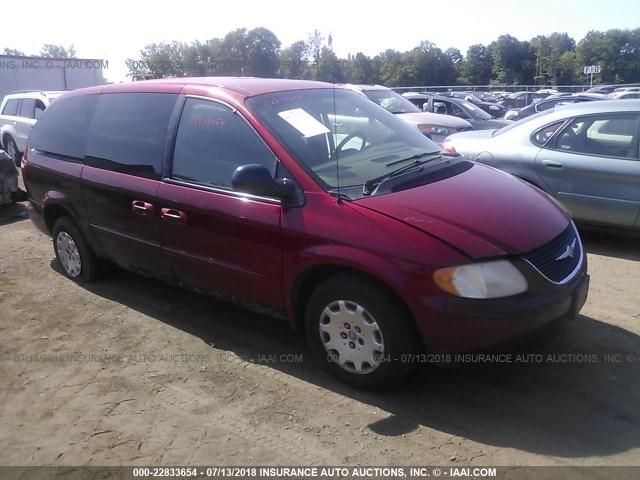 2C4GP44312R791895 - 2002 CHRYSLER TOWN & COUNTRY LX RED photo 1