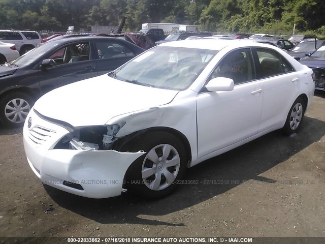 4T1BE46K78U734399 - 2008 TOYOTA CAMRY CE/LE/XLE/SE WHITE photo 2