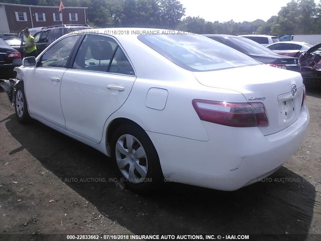 4T1BE46K78U734399 - 2008 TOYOTA CAMRY CE/LE/XLE/SE WHITE photo 3