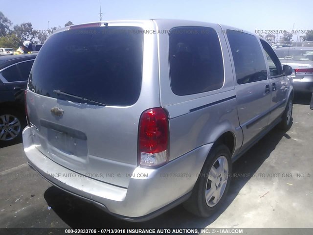 1GNDV23W08D119399 - 2008 CHEVROLET UPLANDER LS SILVER photo 4