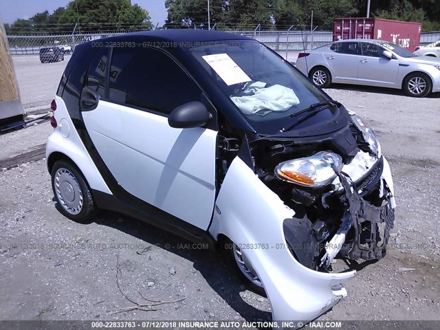 WMEEJ3BA7CK535136 - 2012 SMART FORTWO PURE/PASSION WHITE photo 1
