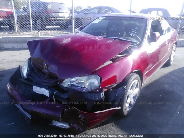 19UYA42651A030519 - 2001 ACURA 3.2CL TYPE-S BURGUNDY photo 2